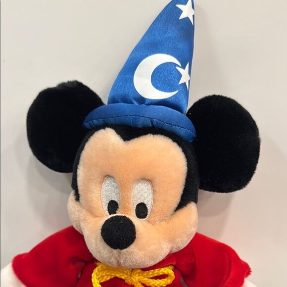 Disney Parks Sorcerer Mickey Mouse 13” Plush Stuffed Animal Fantasia Wizard Hat - Picture 2 of 9